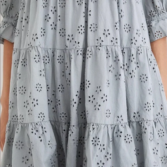 Madewell Eyelet Lizzie Babydoll Dress - Picture 4 of 9